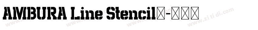 AMBURA Line Stencil语字体转换